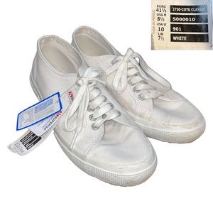 Worn Once White Low Dress Shoes in Size 10 by Superga